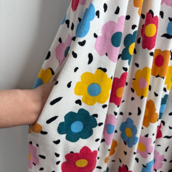Hanna Andersson Dress 12 Floral Sundress Summer Beach Resort School Play Cotton - Picture 3 of 8